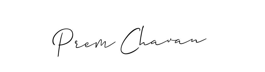 Make a beautiful signature design for name Prem Chavan. With this signature (Allison_Script) style, you can create a handwritten signature for free. Prem Chavan signature style 2 images and pictures png