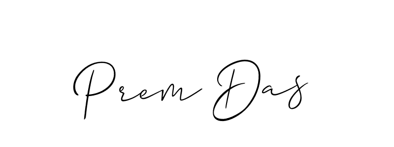 It looks lik you need a new signature style for name Prem Das. Design unique handwritten (Allison_Script) signature with our free signature maker in just a few clicks. Prem Das signature style 2 images and pictures png