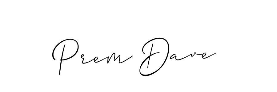 How to Draw Prem Dave signature style? Allison_Script is a latest design signature styles for name Prem Dave. Prem Dave signature style 2 images and pictures png