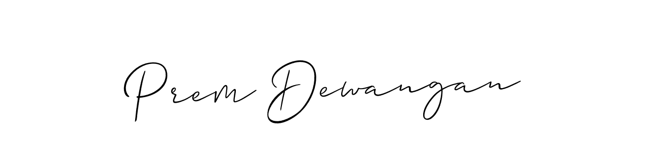 You should practise on your own different ways (Allison_Script) to write your name (Prem Dewangan) in signature. don't let someone else do it for you. Prem Dewangan signature style 2 images and pictures png