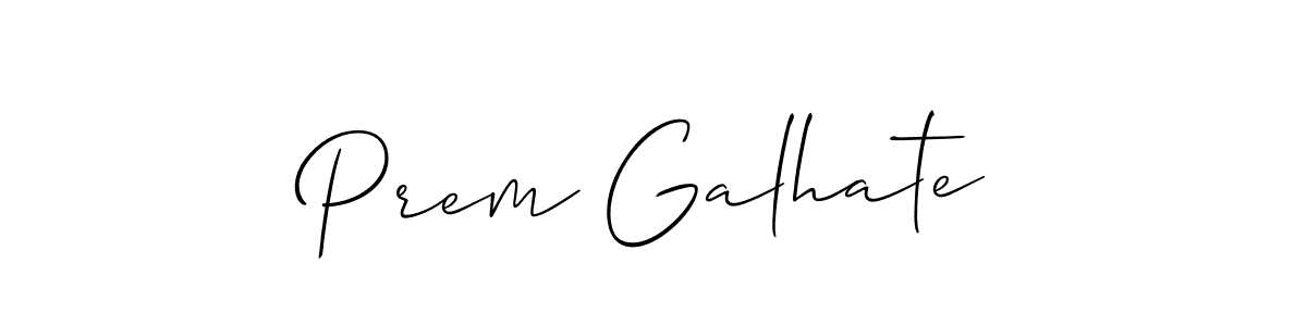 You should practise on your own different ways (Allison_Script) to write your name (Prem Galhate) in signature. don't let someone else do it for you. Prem Galhate signature style 2 images and pictures png