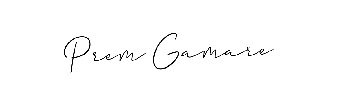 Make a beautiful signature design for name Prem Gamare. Use this online signature maker to create a handwritten signature for free. Prem Gamare signature style 2 images and pictures png