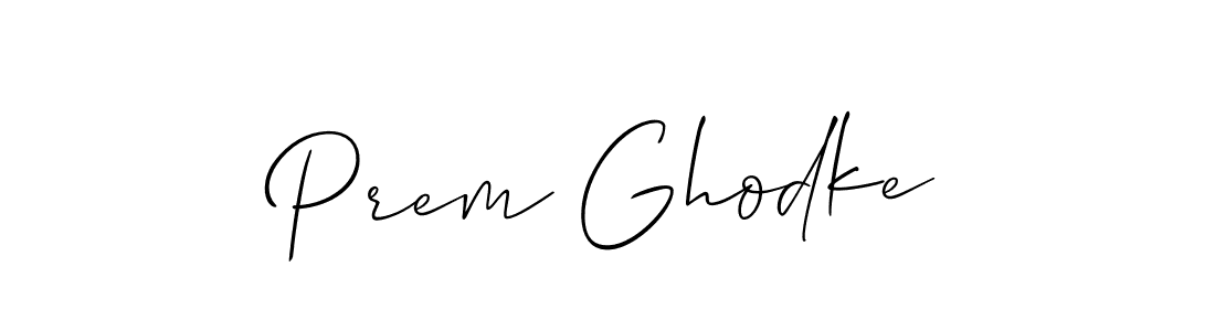 This is the best signature style for the Prem Ghodke name. Also you like these signature font (Allison_Script). Mix name signature. Prem Ghodke signature style 2 images and pictures png
