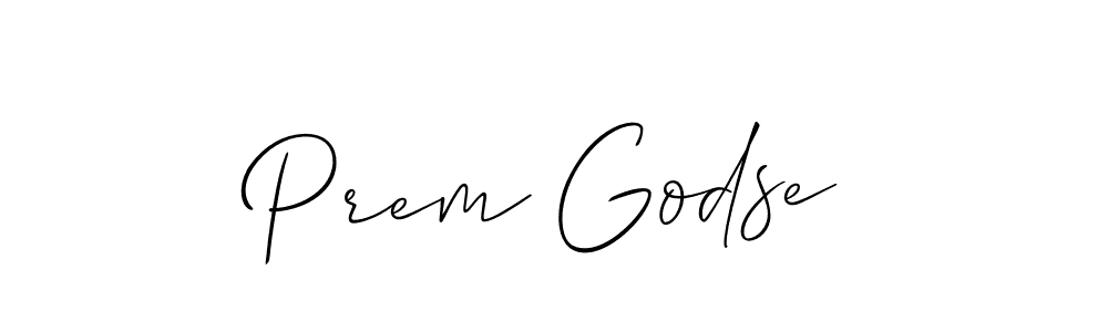 Best and Professional Signature Style for Prem Godse. Allison_Script Best Signature Style Collection. Prem Godse signature style 2 images and pictures png