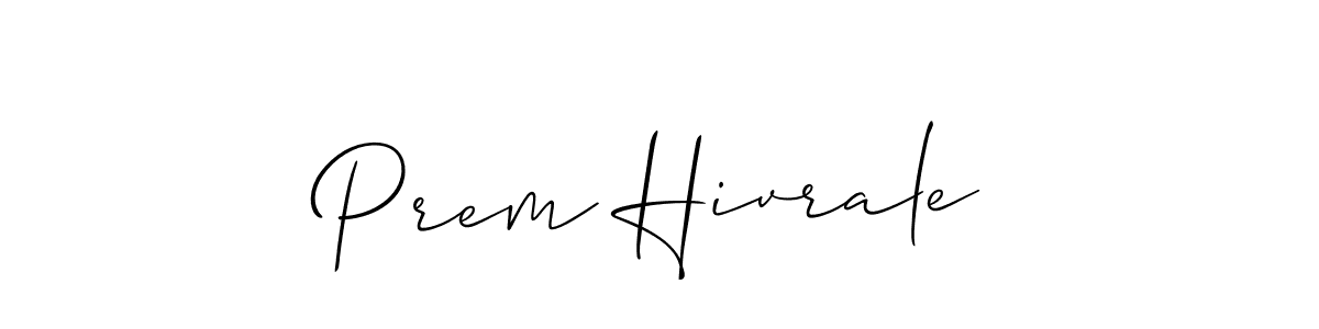 if you are searching for the best signature style for your name Prem Hivrale. so please give up your signature search. here we have designed multiple signature styles  using Allison_Script. Prem Hivrale signature style 2 images and pictures png