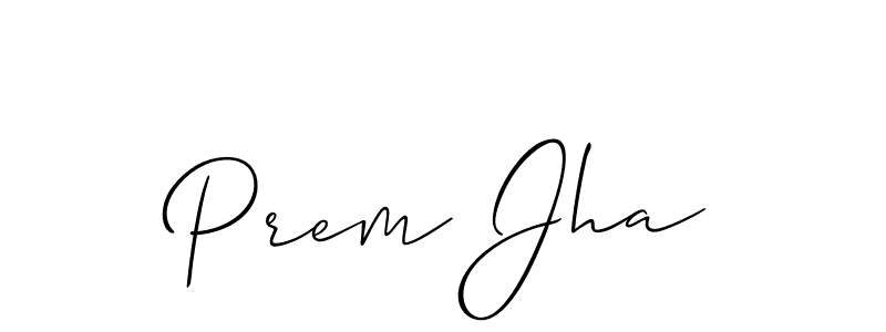 How to Draw Prem Jha signature style? Allison_Script is a latest design signature styles for name Prem Jha. Prem Jha signature style 2 images and pictures png