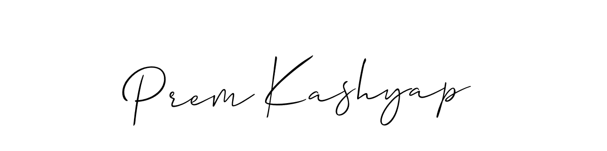 Allison_Script is a professional signature style that is perfect for those who want to add a touch of class to their signature. It is also a great choice for those who want to make their signature more unique. Get Prem Kashyap name to fancy signature for free. Prem Kashyap signature style 2 images and pictures png