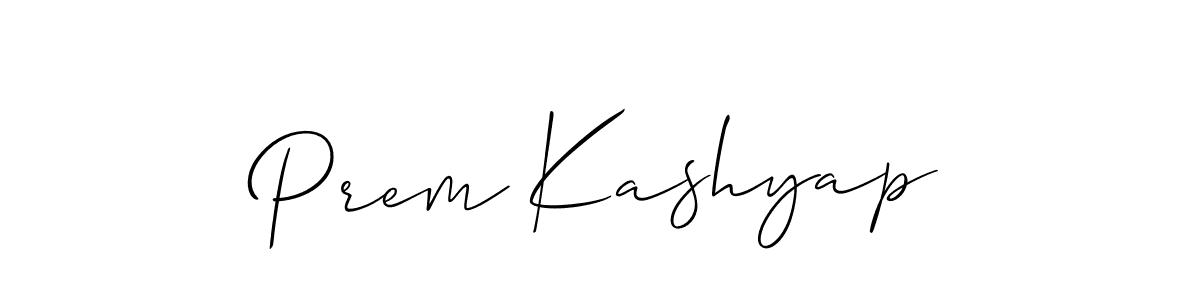 Prem Kashyap stylish signature style. Best Handwritten Sign (Allison_Script) for my name. Handwritten Signature Collection Ideas for my name Prem Kashyap. Prem Kashyap signature style 2 images and pictures png