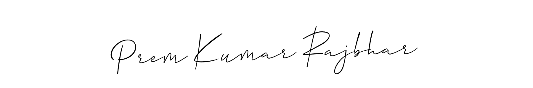 if you are searching for the best signature style for your name Prem Kumar Rajbhar. so please give up your signature search. here we have designed multiple signature styles  using Allison_Script. Prem Kumar Rajbhar signature style 2 images and pictures png