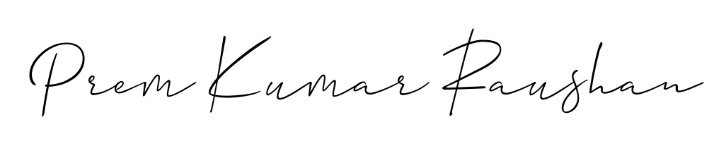 Personalize your online presence with Prem Kumar Raushan signature rendered in elegant Allison_Script font. Great for website footers and blogs. Prem Kumar Raushan signature style 2 images and pictures png
