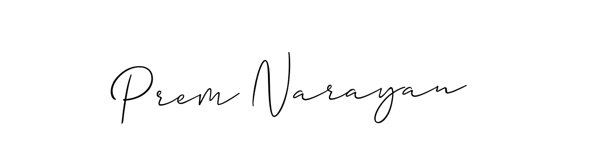 Best and Professional Signature Style for Prem Narayan. Allison_Script Best Signature Style Collection. Prem Narayan signature style 2 images and pictures png