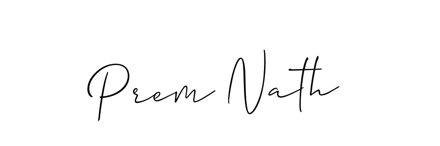Design your own signature with our free online signature maker. With this signature software, you can create a handwritten (Allison_Script) signature for name Prem Nath. Prem Nath signature style 2 images and pictures png