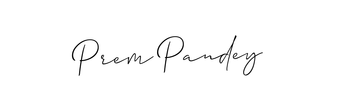 How to Draw Prem Pandey signature style? Allison_Script is a latest design signature styles for name Prem Pandey. Prem Pandey signature style 2 images and pictures png