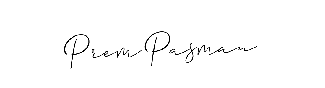 The best way (Allison_Script) to make a short signature is to pick only two or three words in your name. The name Prem Pasman include a total of six letters. For converting this name. Prem Pasman signature style 2 images and pictures png