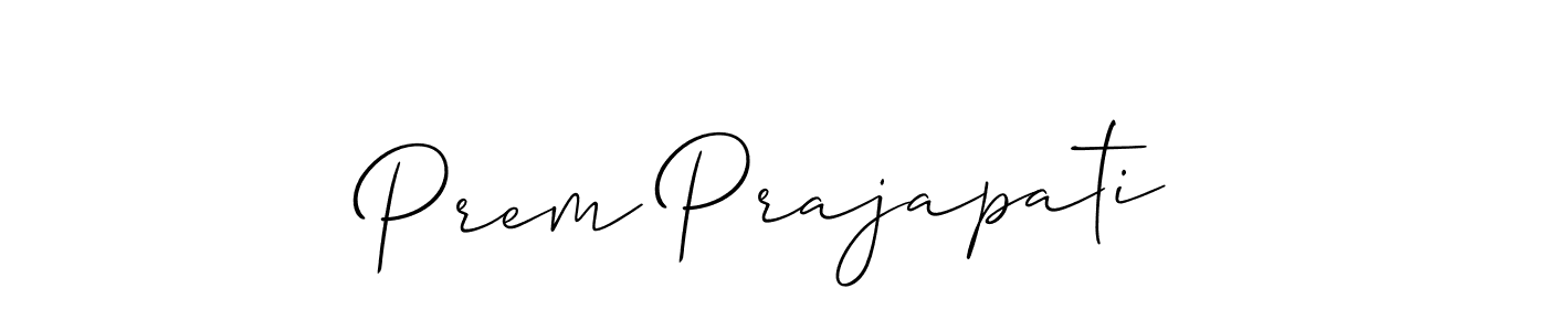 Also You can easily find your signature by using the search form. We will create Prem Prajapati name handwritten signature images for you free of cost using Allison_Script sign style. Prem Prajapati signature style 2 images and pictures png