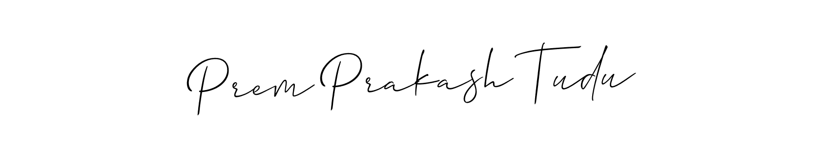 This is the best signature style for the Prem Prakash Tudu name. Also you like these signature font (Allison_Script). Mix name signature. Prem Prakash Tudu signature style 2 images and pictures png