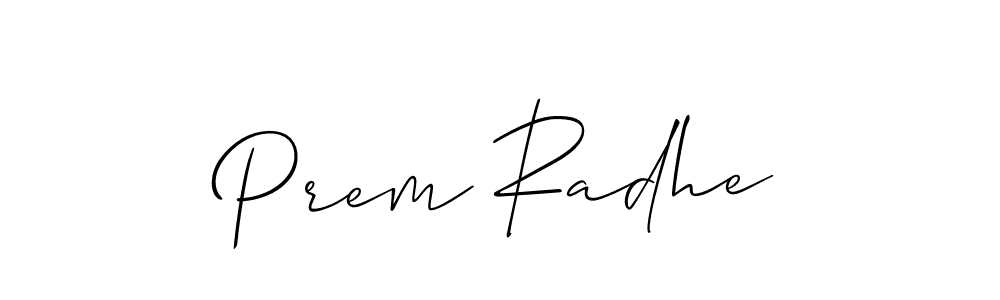 Make a beautiful signature design for name Prem Radhe. Use this online signature maker to create a handwritten signature for free. Prem Radhe signature style 2 images and pictures png