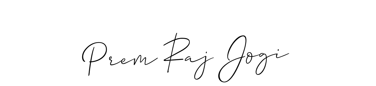 The best way (Allison_Script) to make a short signature is to pick only two or three words in your name. The name Prem Raj Jogi include a total of six letters. For converting this name. Prem Raj Jogi signature style 2 images and pictures png