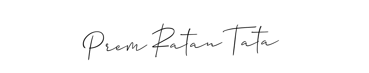 if you are searching for the best signature style for your name Prem Ratan Tata. so please give up your signature search. here we have designed multiple signature styles  using Allison_Script. Prem Ratan Tata signature style 2 images and pictures png