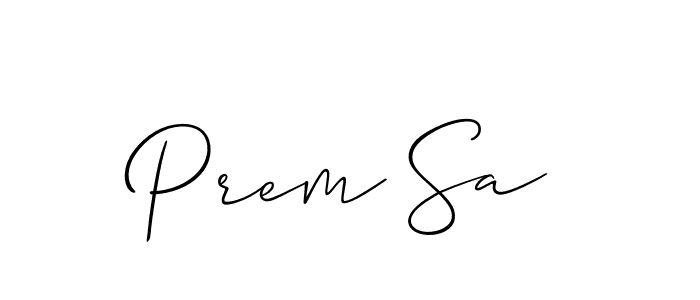 You should practise on your own different ways (Allison_Script) to write your name (Prem Sa) in signature. don't let someone else do it for you. Prem Sa signature style 2 images and pictures png