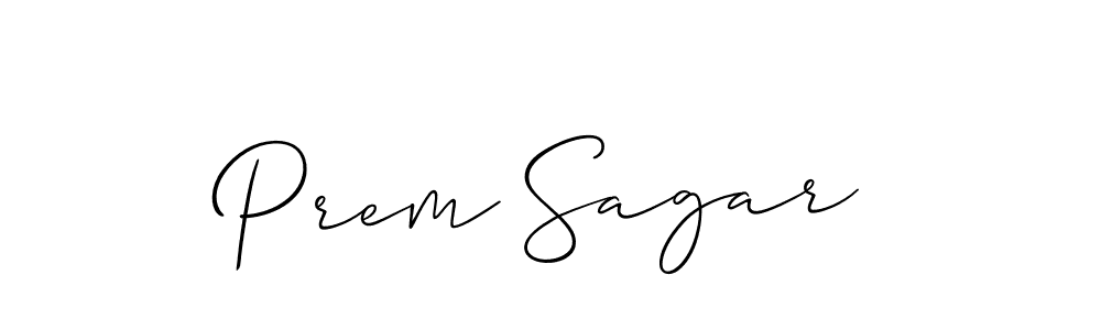 if you are searching for the best signature style for your name Prem Sagar. so please give up your signature search. here we have designed multiple signature styles  using Allison_Script. Prem Sagar signature style 2 images and pictures png