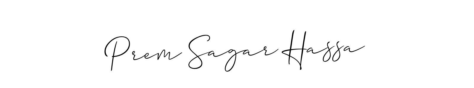Make a beautiful signature design for name Prem Sagar Hassa. Use this online signature maker to create a handwritten signature for free. Prem Sagar Hassa signature style 2 images and pictures png