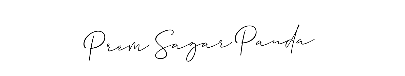 Similarly Allison_Script is the best handwritten signature design. Signature creator online .You can use it as an online autograph creator for name Prem Sagar Panda. Prem Sagar Panda signature style 2 images and pictures png