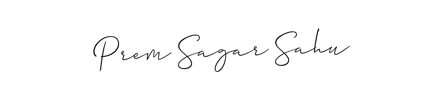 How to make Prem Sagar Sahu signature? Allison_Script is a professional autograph style. Create handwritten signature for Prem Sagar Sahu name. Prem Sagar Sahu signature style 2 images and pictures png