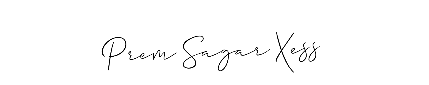 if you are searching for the best signature style for your name Prem Sagar Xess. so please give up your signature search. here we have designed multiple signature styles  using Allison_Script. Prem Sagar Xess signature style 2 images and pictures png