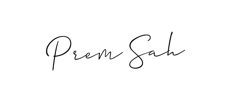 Best and Professional Signature Style for Prem Sah. Allison_Script Best Signature Style Collection. Prem Sah signature style 2 images and pictures png