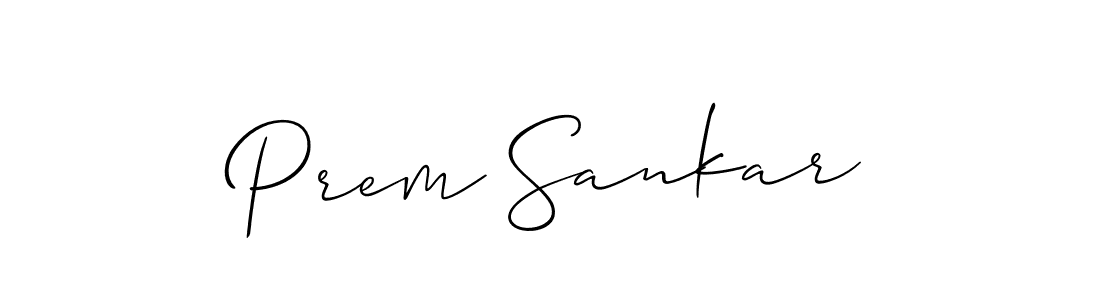 Allison_Script is a professional signature style that is perfect for those who want to add a touch of class to their signature. It is also a great choice for those who want to make their signature more unique. Get Prem Sankar name to fancy signature for free. Prem Sankar signature style 2 images and pictures png