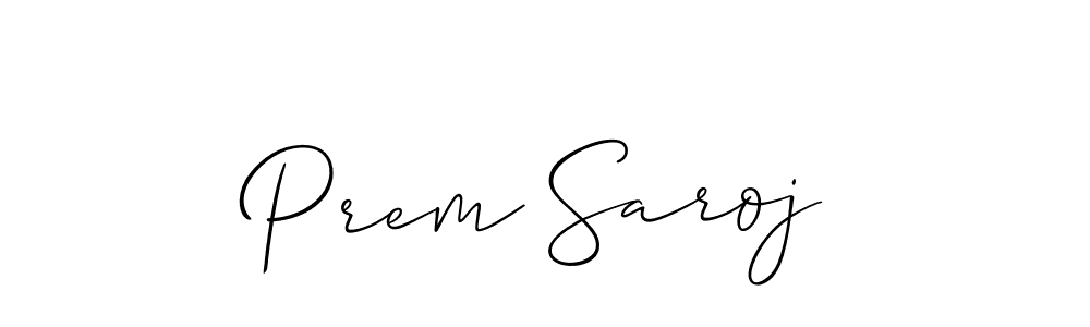 How to Draw Prem Saroj signature style? Allison_Script is a latest design signature styles for name Prem Saroj. Prem Saroj signature style 2 images and pictures png