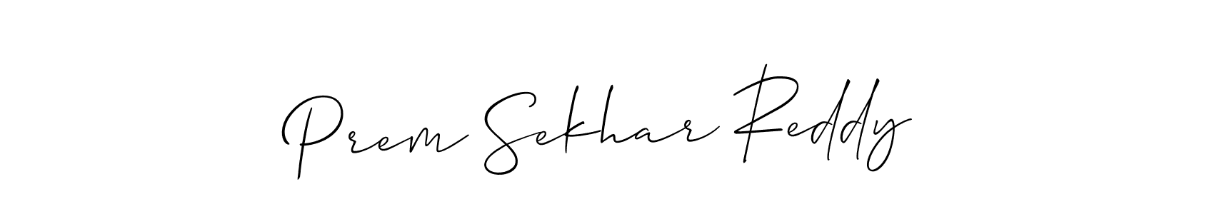 Also we have Prem Sekhar Reddy name is the best signature style. Create professional handwritten signature collection using Allison_Script autograph style. Prem Sekhar Reddy signature style 2 images and pictures png