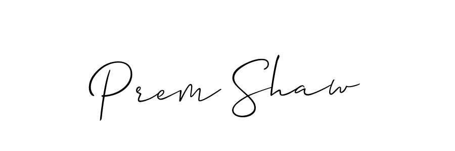 Also You can easily find your signature by using the search form. We will create Prem Shaw name handwritten signature images for you free of cost using Allison_Script sign style. Prem Shaw signature style 2 images and pictures png