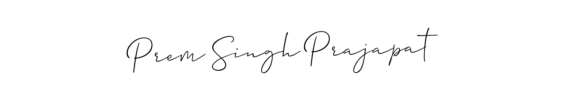 How to make Prem Singh Prajapat signature? Allison_Script is a professional autograph style. Create handwritten signature for Prem Singh Prajapat name. Prem Singh Prajapat signature style 2 images and pictures png