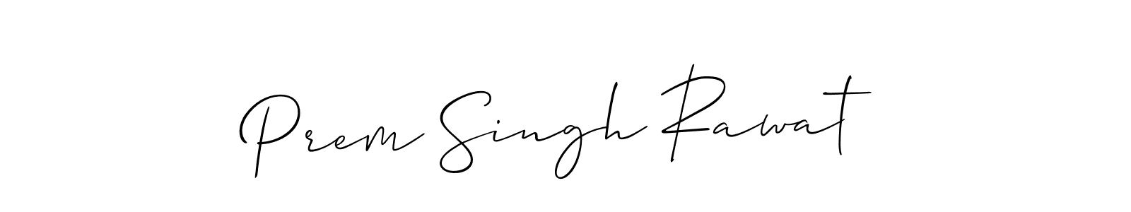 How to make Prem Singh Rawat name signature. Use Allison_Script style for creating short signs online. This is the latest handwritten sign. Prem Singh Rawat signature style 2 images and pictures png