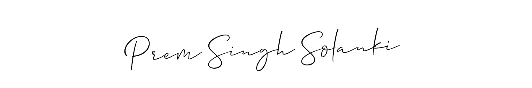 Create a beautiful signature design for name Prem Singh Solanki. With this signature (Allison_Script) fonts, you can make a handwritten signature for free. Prem Singh Solanki signature style 2 images and pictures png