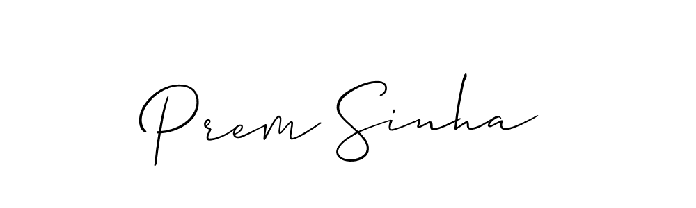 Also You can easily find your signature by using the search form. We will create Prem Sinha name handwritten signature images for you free of cost using Allison_Script sign style. Prem Sinha signature style 2 images and pictures png