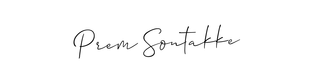 The best way (Allison_Script) to make a short signature is to pick only two or three words in your name. The name Prem Sontakke include a total of six letters. For converting this name. Prem Sontakke signature style 2 images and pictures png