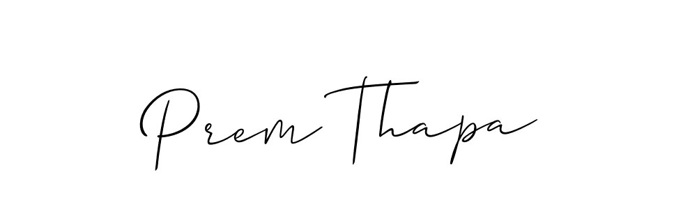 Allison_Script is a professional signature style that is perfect for those who want to add a touch of class to their signature. It is also a great choice for those who want to make their signature more unique. Get Prem Thapa name to fancy signature for free. Prem Thapa signature style 2 images and pictures png
