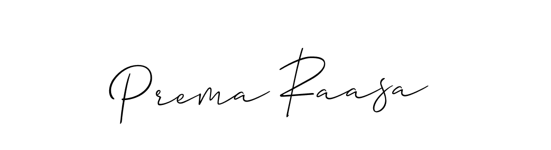 Best and Professional Signature Style for Prema Raasa. Allison_Script Best Signature Style Collection. Prema Raasa signature style 2 images and pictures png