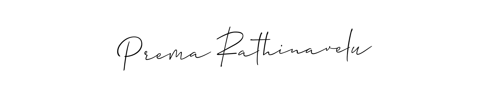 Create a beautiful signature design for name Prema Rathinavelu. With this signature (Allison_Script) fonts, you can make a handwritten signature for free. Prema Rathinavelu signature style 2 images and pictures png