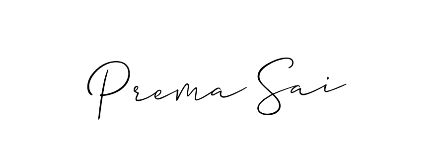 Best and Professional Signature Style for Prema Sai. Allison_Script Best Signature Style Collection. Prema Sai signature style 2 images and pictures png