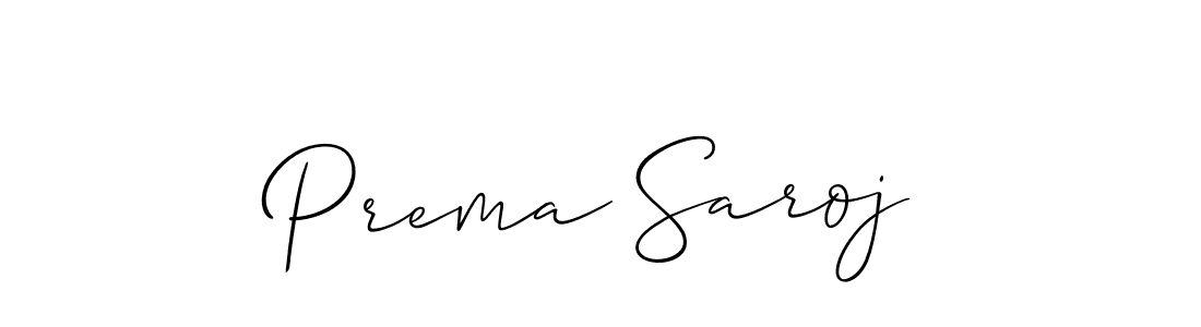 Best and Professional Signature Style for Prema Saroj. Allison_Script Best Signature Style Collection. Prema Saroj signature style 2 images and pictures png