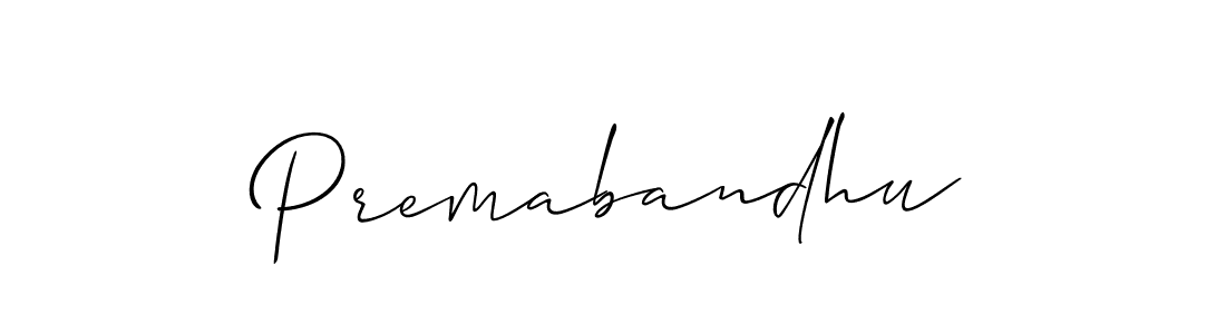 Premabandhu stylish signature style. Best Handwritten Sign (Allison_Script) for my name. Handwritten Signature Collection Ideas for my name Premabandhu. Premabandhu signature style 2 images and pictures png
