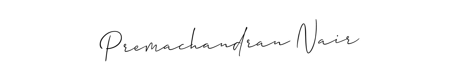 Also we have Premachandran Nair name is the best signature style. Create professional handwritten signature collection using Allison_Script autograph style. Premachandran Nair signature style 2 images and pictures png