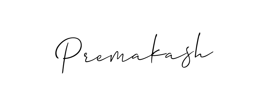 Premakash stylish signature style. Best Handwritten Sign (Allison_Script) for my name. Handwritten Signature Collection Ideas for my name Premakash. Premakash signature style 2 images and pictures png