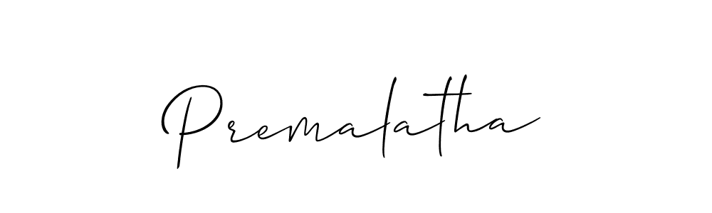 Also You can easily find your signature by using the search form. We will create Premalatha name handwritten signature images for you free of cost using Allison_Script sign style. Premalatha signature style 2 images and pictures png