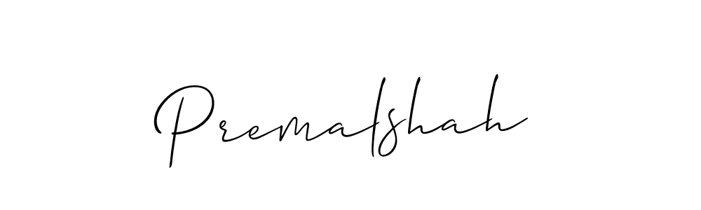 Make a beautiful signature design for name Premalshah. With this signature (Allison_Script) style, you can create a handwritten signature for free. Premalshah signature style 2 images and pictures png