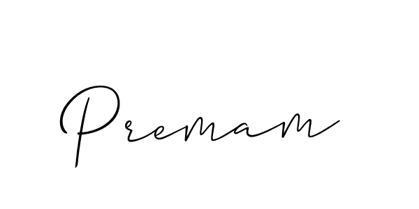 Premam stylish signature style. Best Handwritten Sign (Allison_Script) for my name. Handwritten Signature Collection Ideas for my name Premam. Premam signature style 2 images and pictures png